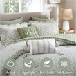 Olliix Madison Park King Polyester Comforter Set in  Sage Green