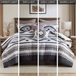 Olliix Woolrich King Polyester Comforter Set in  Taupe