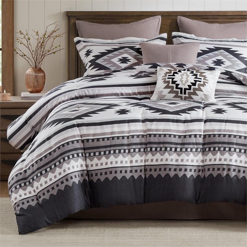 Olliix Woolrich Cal King Polyester Comforter Set in  Taupe