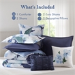 Olliix Madison Park Cal King Cotton Comforter Set in  Blue