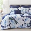 Olliix Madison Park Queen Cotton Comforter Set in  Blue