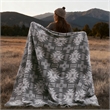 Olliix Woolrich Full/Queen Cotton Blanket in Grey Aztec