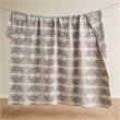 Olliix Woolrich Full/Queen Cotton Blanket in Neutral Aztec