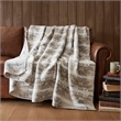 Olliix Woolrich Full/Queen Cotton Blanket in Neutral Aztec