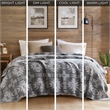 Olliix Woolrich King Cotton Blanket in Grey Aztec