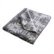 Olliix Woolrich King Cotton Blanket in Grey Aztec