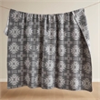 Olliix Woolrich King Cotton Blanket in Grey Aztec