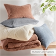 Olliix Comfort Spaces King/Cal King Microfiber Comforter Set in Blue