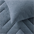 Olliix Comfort Spaces King/Cal King Microfiber Comforter Set in Blue