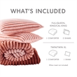 Olliix Intelligent Design King/Cal King Microfiber Comforter Set in Blush Ombre