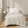 Olliix Intelligent Design Twin/Twin XL Microfiber Comforter Set in Ivory