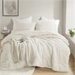 Olliix Intelligent Design King/Cal King Microfiber Comforter Set in Ivory