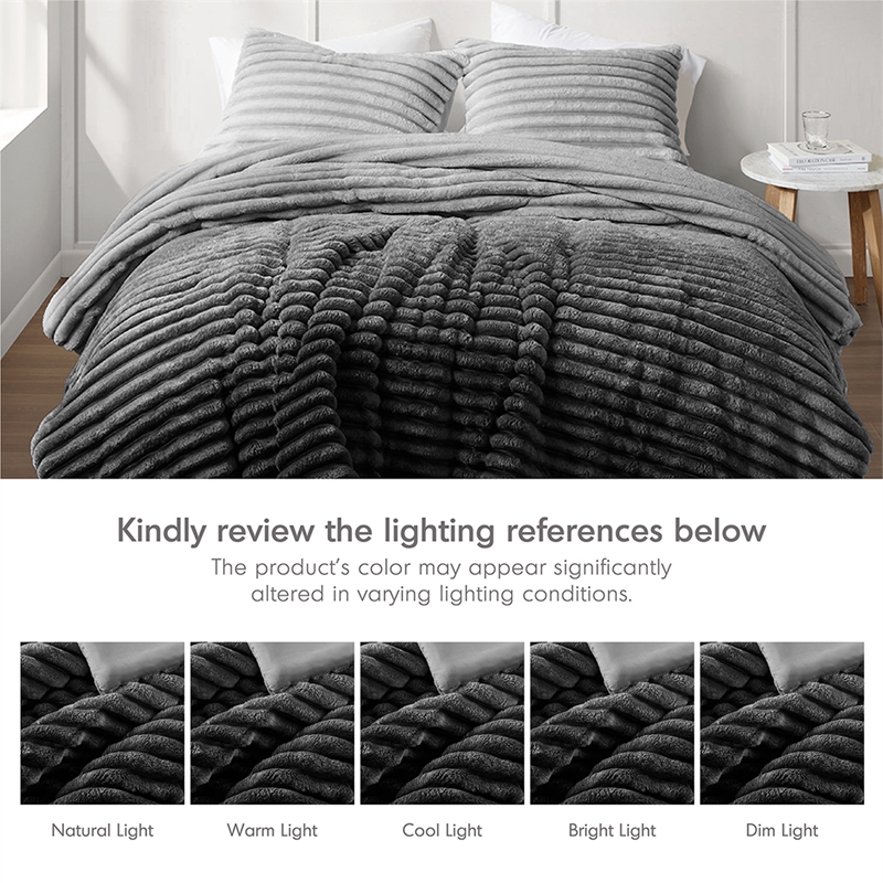 Olliix Intelligent Design Full/Queen Microfiber Comforter Set in Grey Ombre