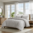 Olliix Harbor House Blue King Cotton Comforter Set in Grey