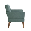 Olliix 510 Design One Size Wood Accent Chair in Blue