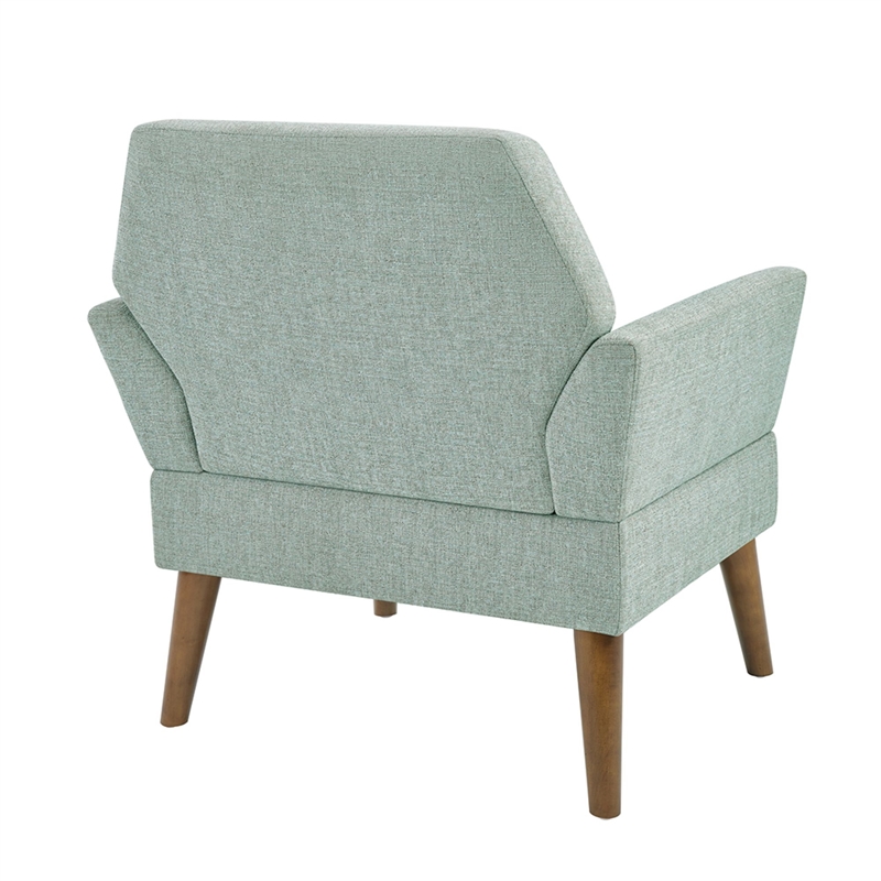 Olliix 510 Design One Size Wood Accent Chair in Teal
