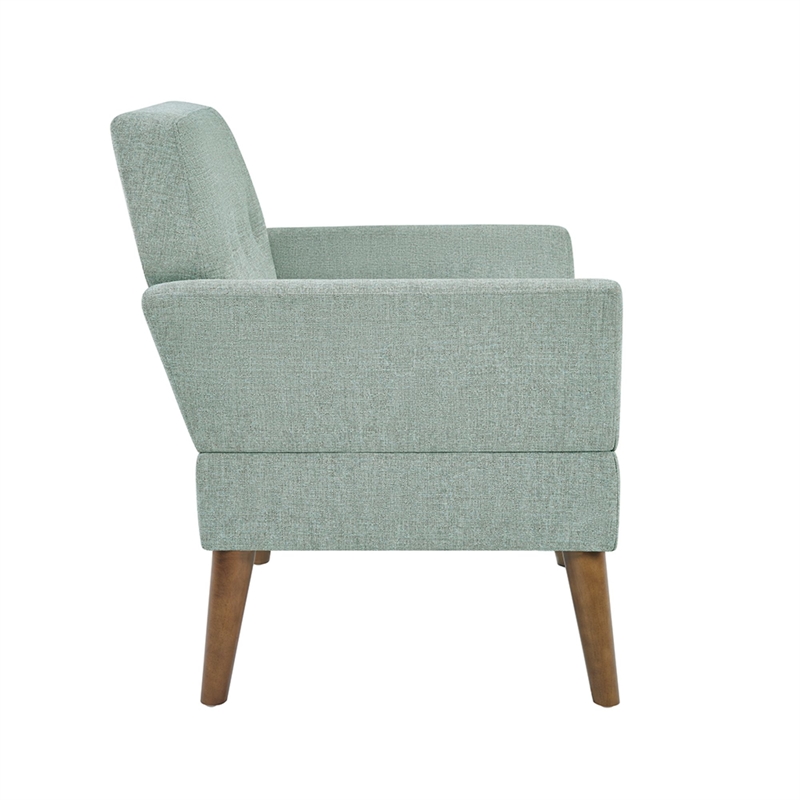 Olliix 510 Design One Size Wood Accent Chair in Teal