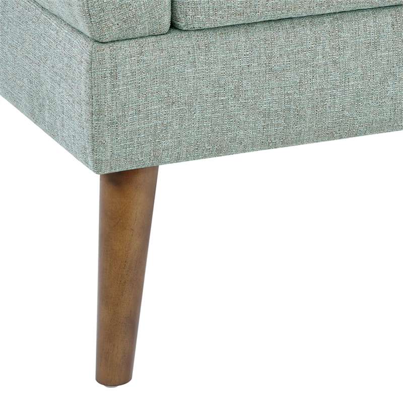 Olliix 510 Design One Size Wood Accent Chair in Teal