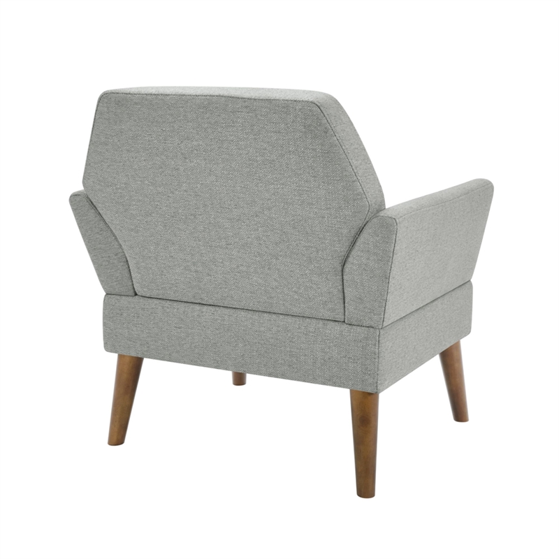 Olliix 510 Design One Size Wood Accent Chair in Gray