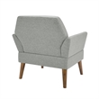 Olliix 510 Design One Size Wood Accent Chair in Gray