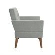 Olliix 510 Design One Size Wood Accent Chair in Gray