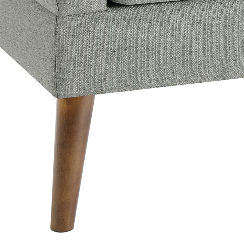 Olliix 510 Design One Size Wood Accent Chair in Gray