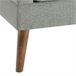 Olliix 510 Design One Size Wood Accent Chair in Gray