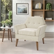 Olliix 510 Design One Size Wood Accent Chair in Beige