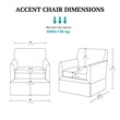 Olliix 510 Design One Size Wood Accent Chair in Mint