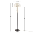Olliix INK+IVY One Size Iron/Polyester Floor Lamps in White