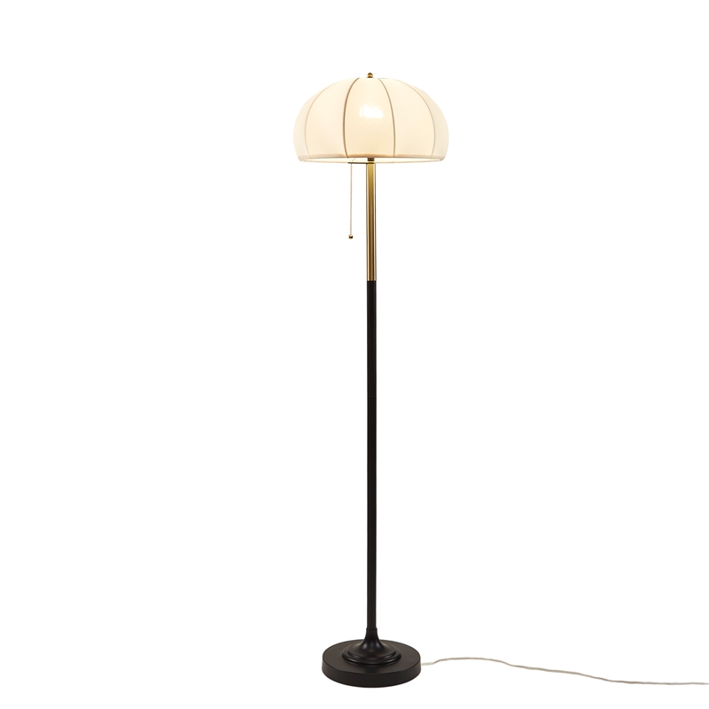 Olliix INK+IVY One Size Iron/Polyester Floor Lamps in White