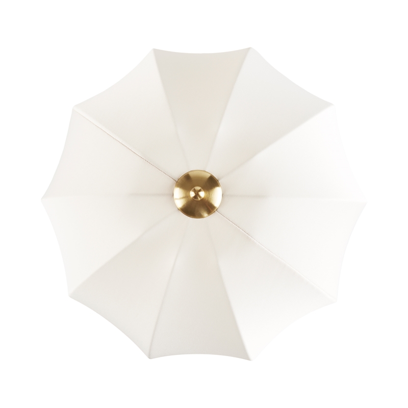 Olliix INK+IVY One Size Iron/Polyester Floor Lamps in White