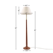 Olliix INK+IVY One Size Iron/Polyester Floor Lamps in White