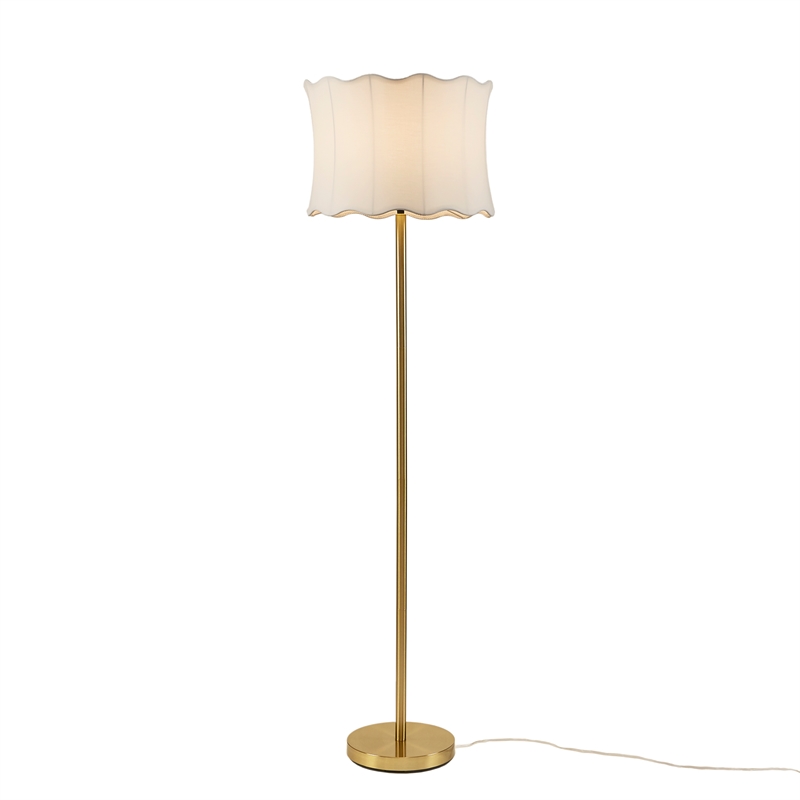 Olliix INK+IVY One Size Iron/Polyester Floor Lamps in White