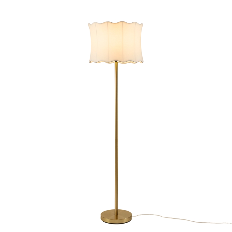 Olliix INK+IVY One Size Iron/Polyester Floor Lamps in White