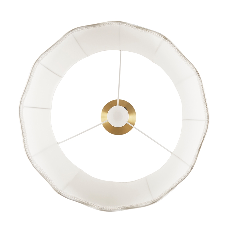 Olliix INK+IVY One Size Iron/Polyester Floor Lamps in White