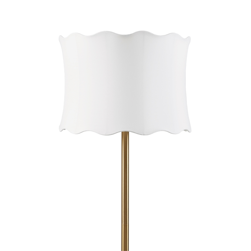 Olliix INK+IVY One Size Iron/Polyester Floor Lamps in White