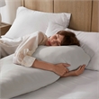 Olliix Madison Park 11.8 in Dia x 17.25 in H Nylon Spandex Cushion in Light Grey