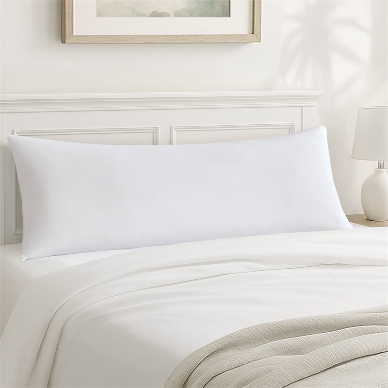 Olliix Madison Park 11.8 in Dia x 17.25 in H Nylon Spandex Cushion in White