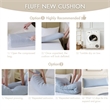 Olliix Madison Park 11.8 in Dia x 17.25 in H Nylon Spandex Cushion in Neutral