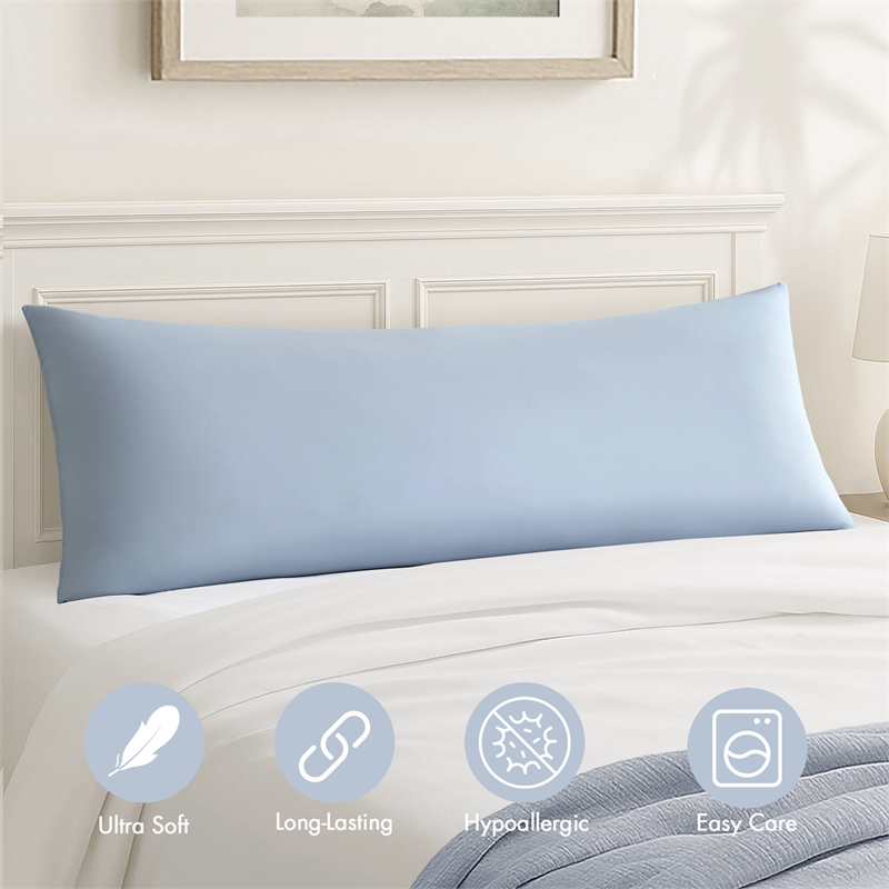 Olliix Madison Park 11.8 in Dia x 17.25 in H Nylon Spandex Cushion in Blue