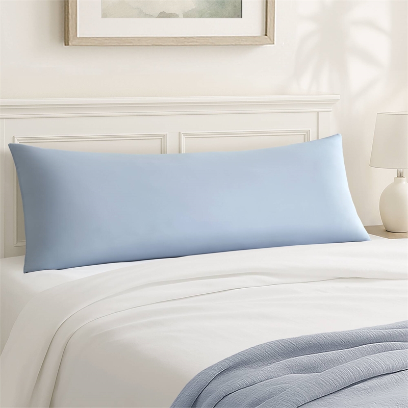 Olliix Madison Park 11.8 in Dia x 17.25 in H Nylon Spandex Cushion in Blue
