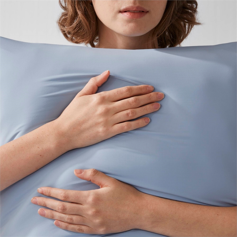Olliix Madison Park 11.8 in Dia x 17.25 in H Nylon Spandex Cushion in Blue
