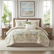 Olliix Harbor House Blue Queen Cotton Comforter Set in Taupe