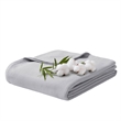 Olliix Madison Park Full/Queen Rayon Blanket in Grey
