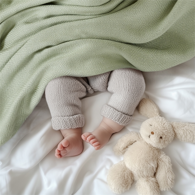 Olliix Madison Park Twin Rayon Blanket in Sage Green