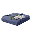 Olliix Madison Park King Rayon Blanket in Navy