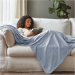 Olliix Madison Park King Rayon Blanket in Light Blue