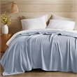 Olliix Madison Park Full/Queen Rayon Blanket in Light Blue