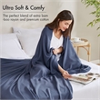 Olliix Madison Park Full/Queen Rayon Blanket in Navy